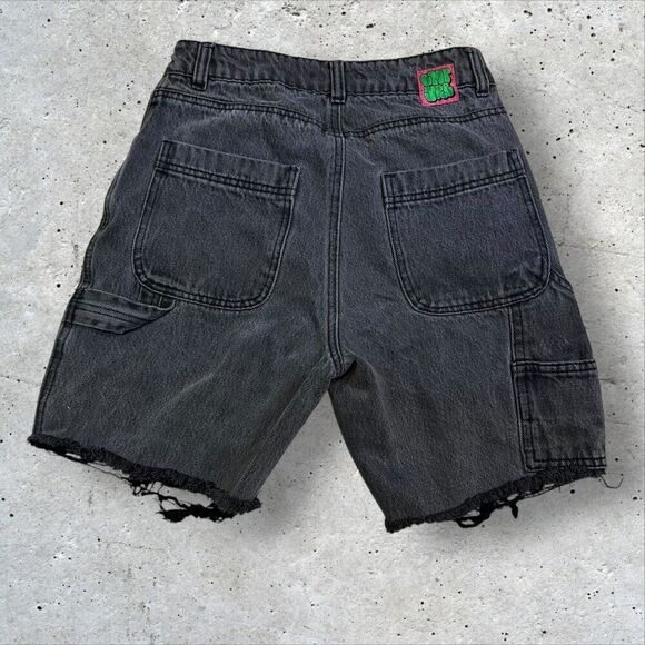 Used Empyre Women's Black Wash Cut-off Shorts Size 2 Design Tori Skater Y2K - Picture 3 of 6